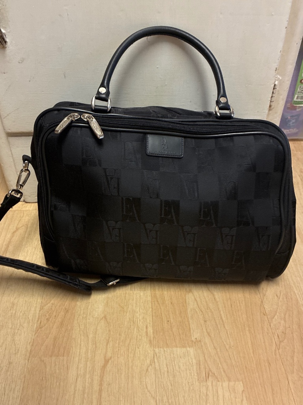 Etienne Aigner Over Night Travel Vintage Bag Checkerboard logo